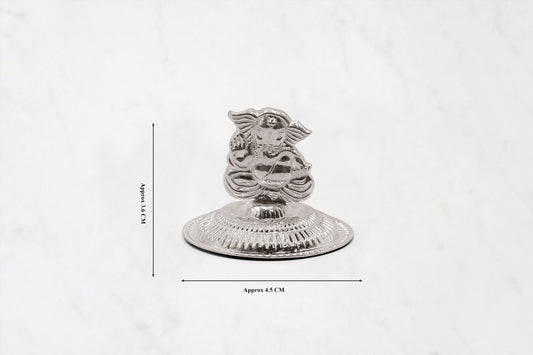 Silver Ganesh Agarbatti Stand