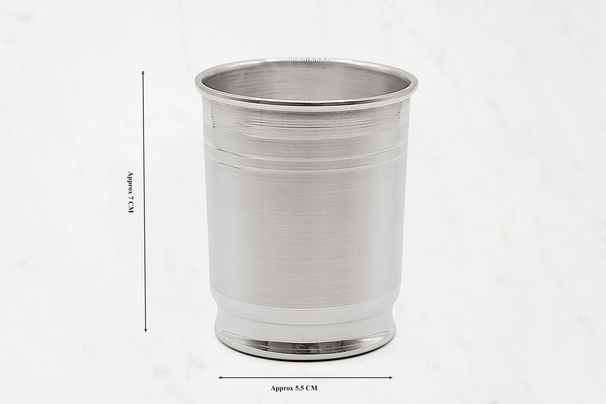 Large Silver Glass
