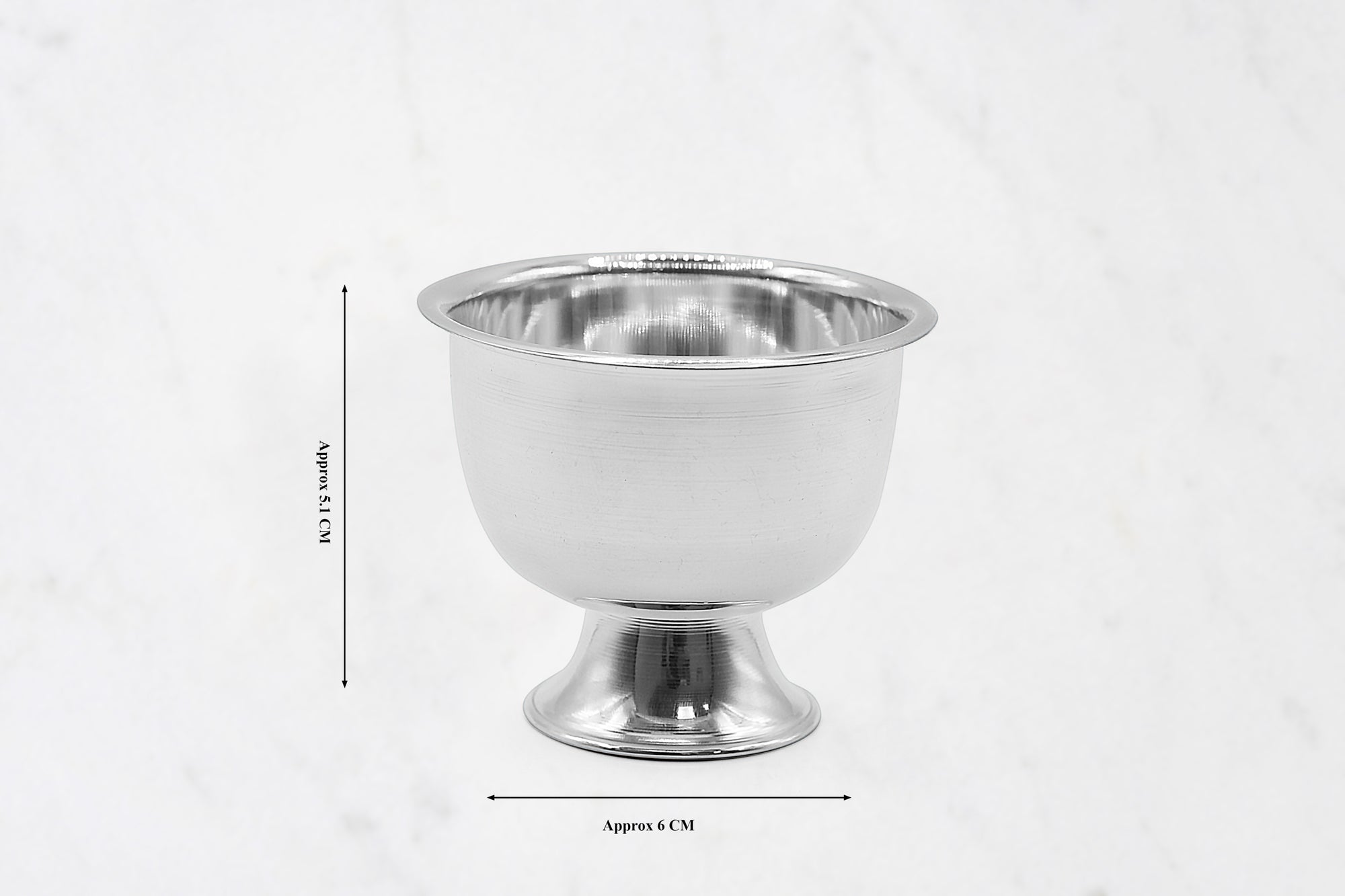 Large Silver Ice Cream Bowl