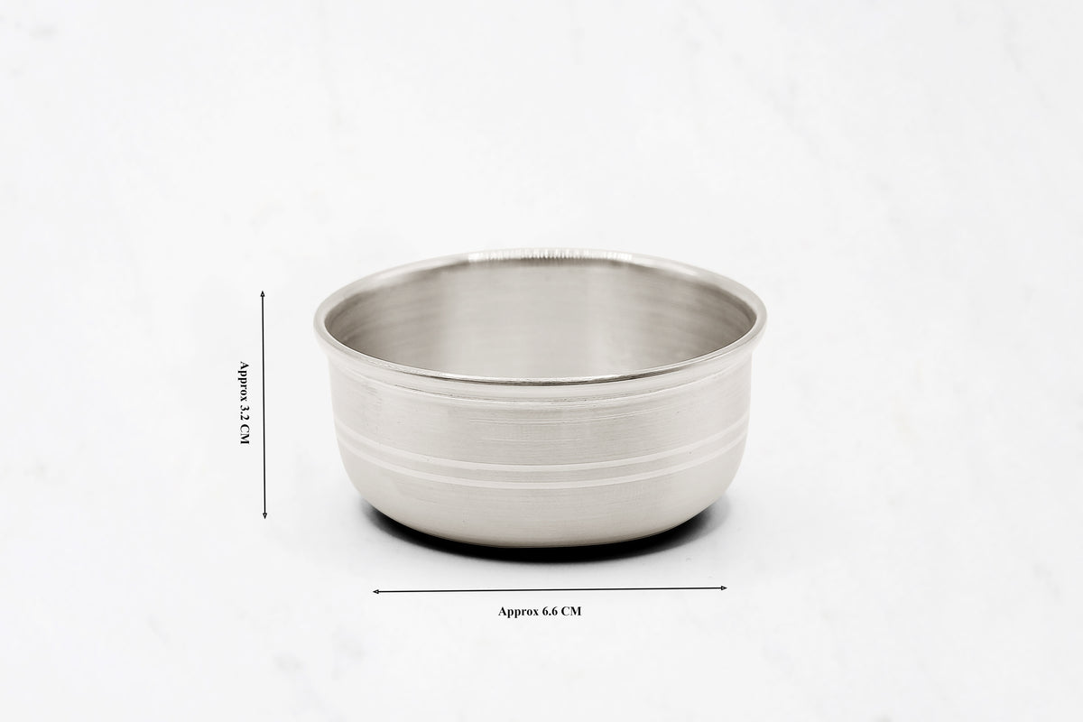 Large Plain Silver Warki Bowl