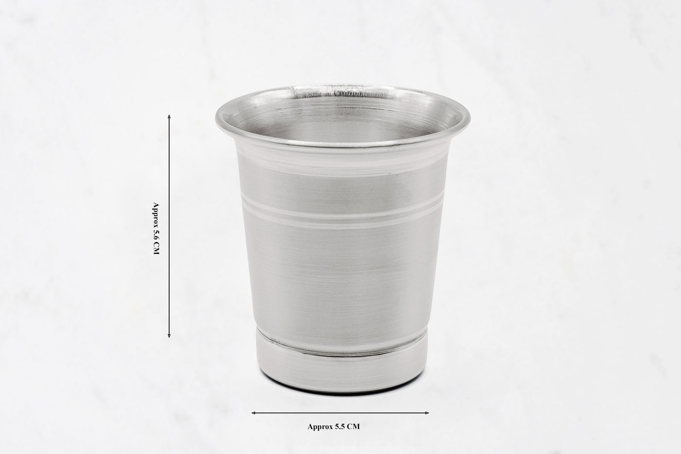 Medium Curved Silver Glass