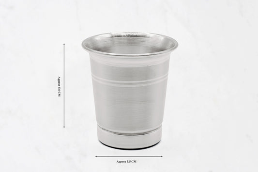 Medium Curved Silver Glass