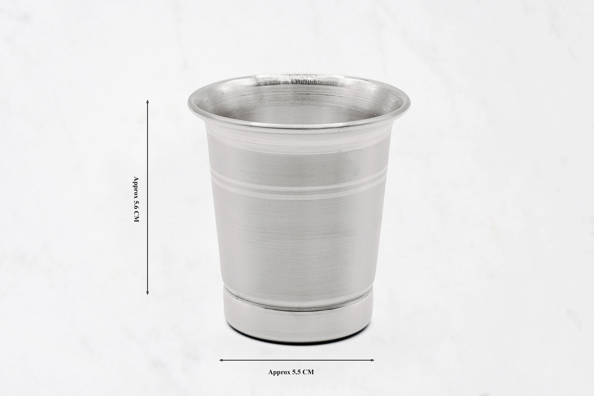 Medium Curved Silver Glass