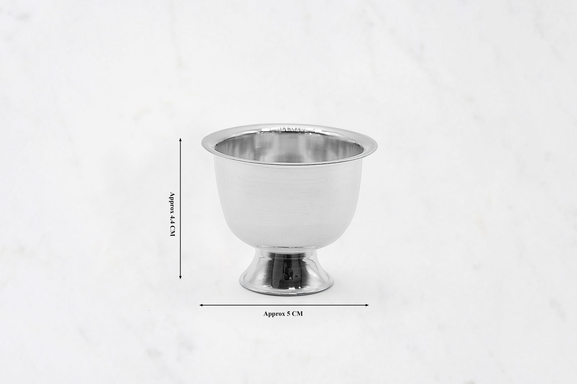 Medium Silver Ice Cream Bowl