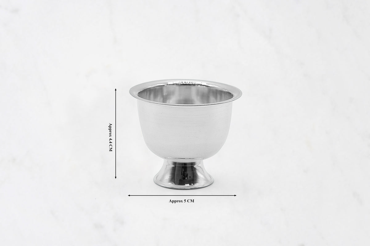 Medium Silver Ice Cream Bowl