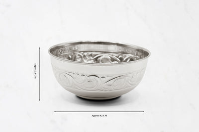 Large Silver Nakshi Bowl