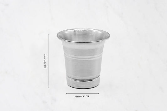 Small Curved Silver Glass