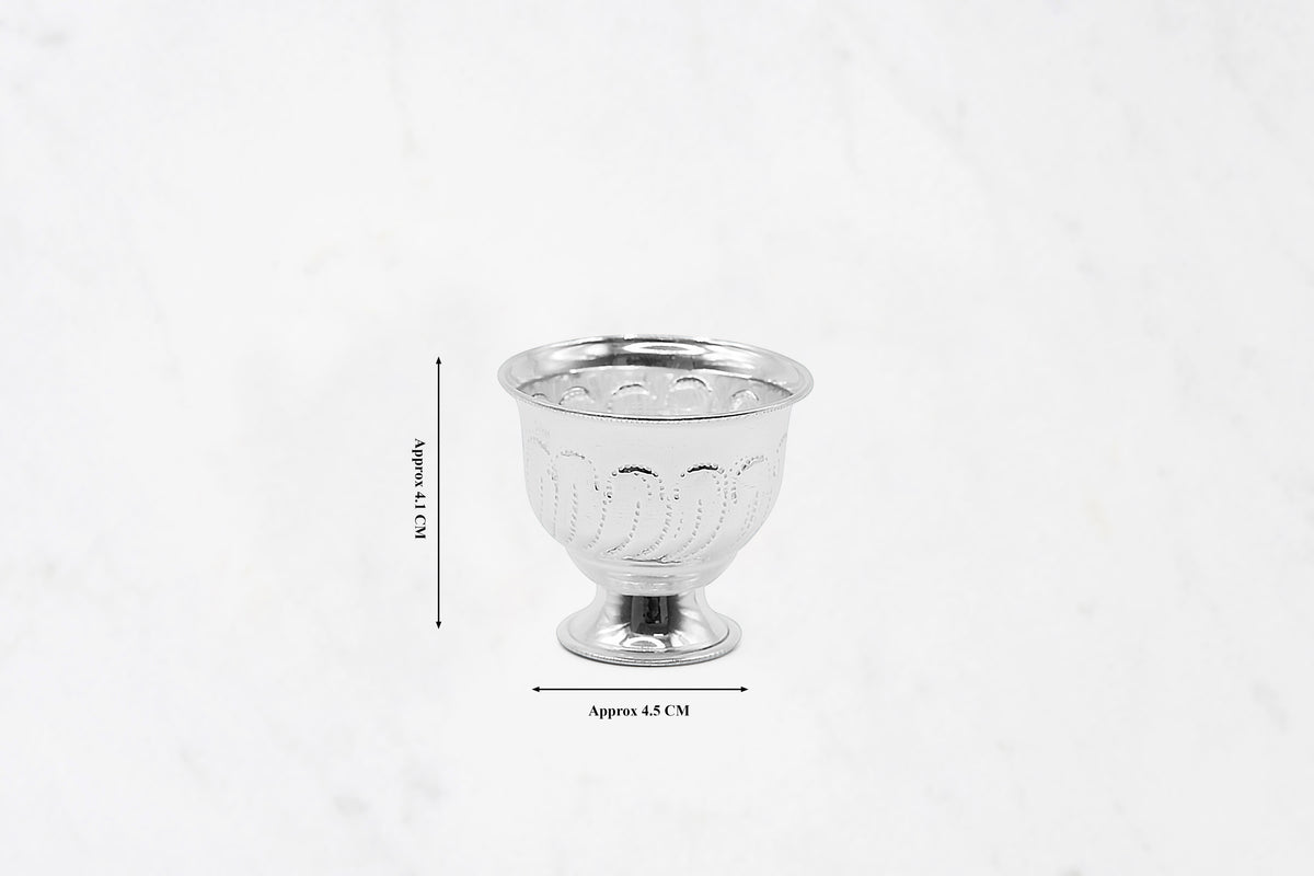 Small Silver Ice Cream Bowl