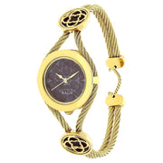 Raga Mother of Pearl Dial Golden Stainless Steel Strap Watch - 9936YM01