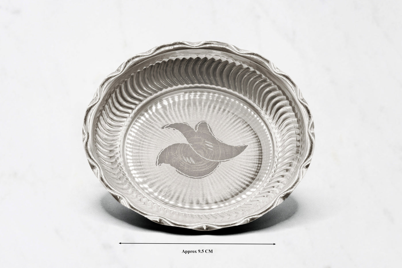 Small Curved Silver Plate