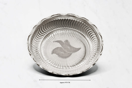 Small Curved Silver Plate