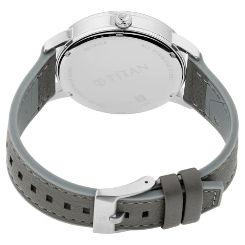 Athleisure - Silver Dial Hybrid Grey Strap Watch