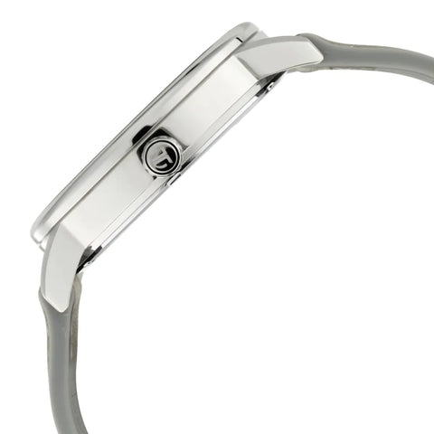 Athleisure - Silver Dial Hybrid Grey Strap Watch