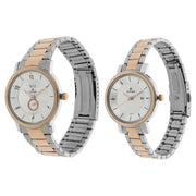 Bandhan Silver Dial Stainless Steel Strap Watches