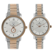 Bandhan Silver Dial Stainless Steel Strap Watches
