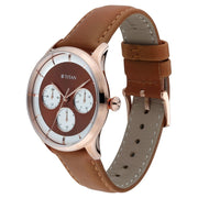 Light Leathers Brown Dial with Rose Gold Case