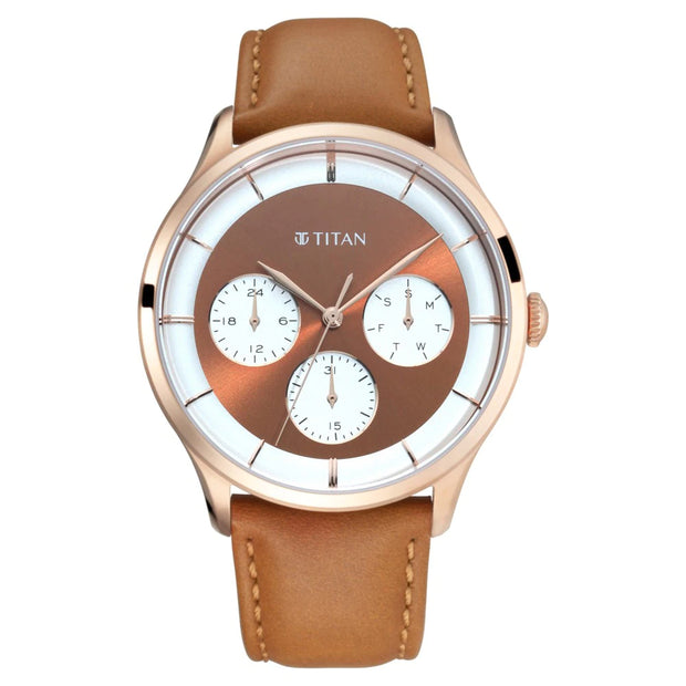 Light Leathers Brown Dial with Rose Gold Case