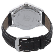 Octane Silver Dial Brown Leather Strap Watch