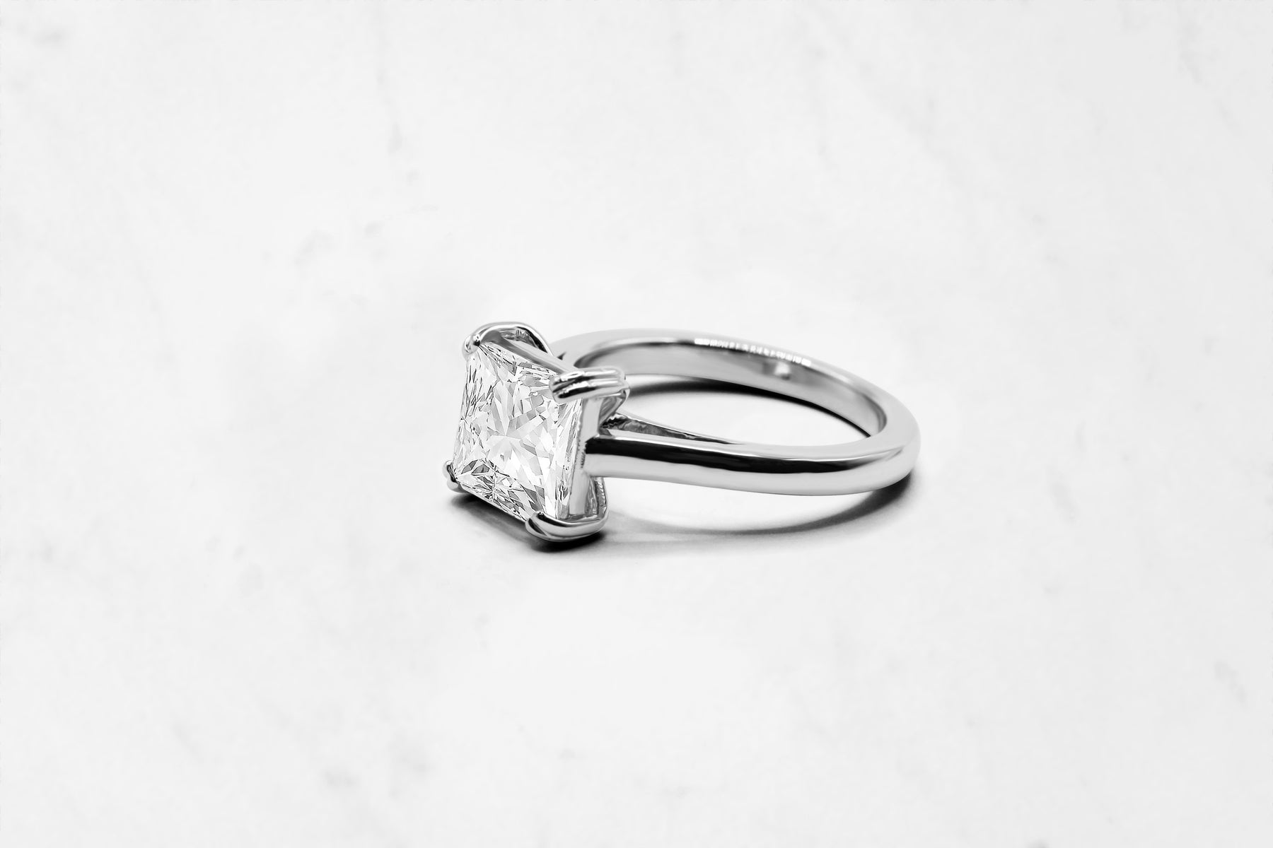 Classic Emerald Cut Diamond Ring 3.07ct (Lab Grown)