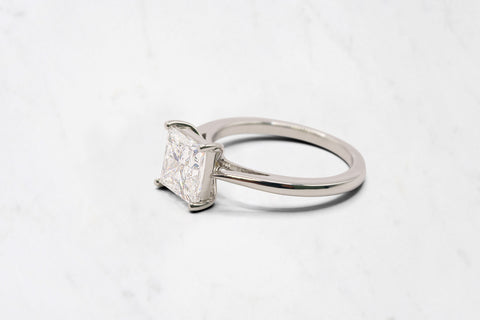 Classic Princess Cut Diamond Ring -  2.36ct (Lab Grown)